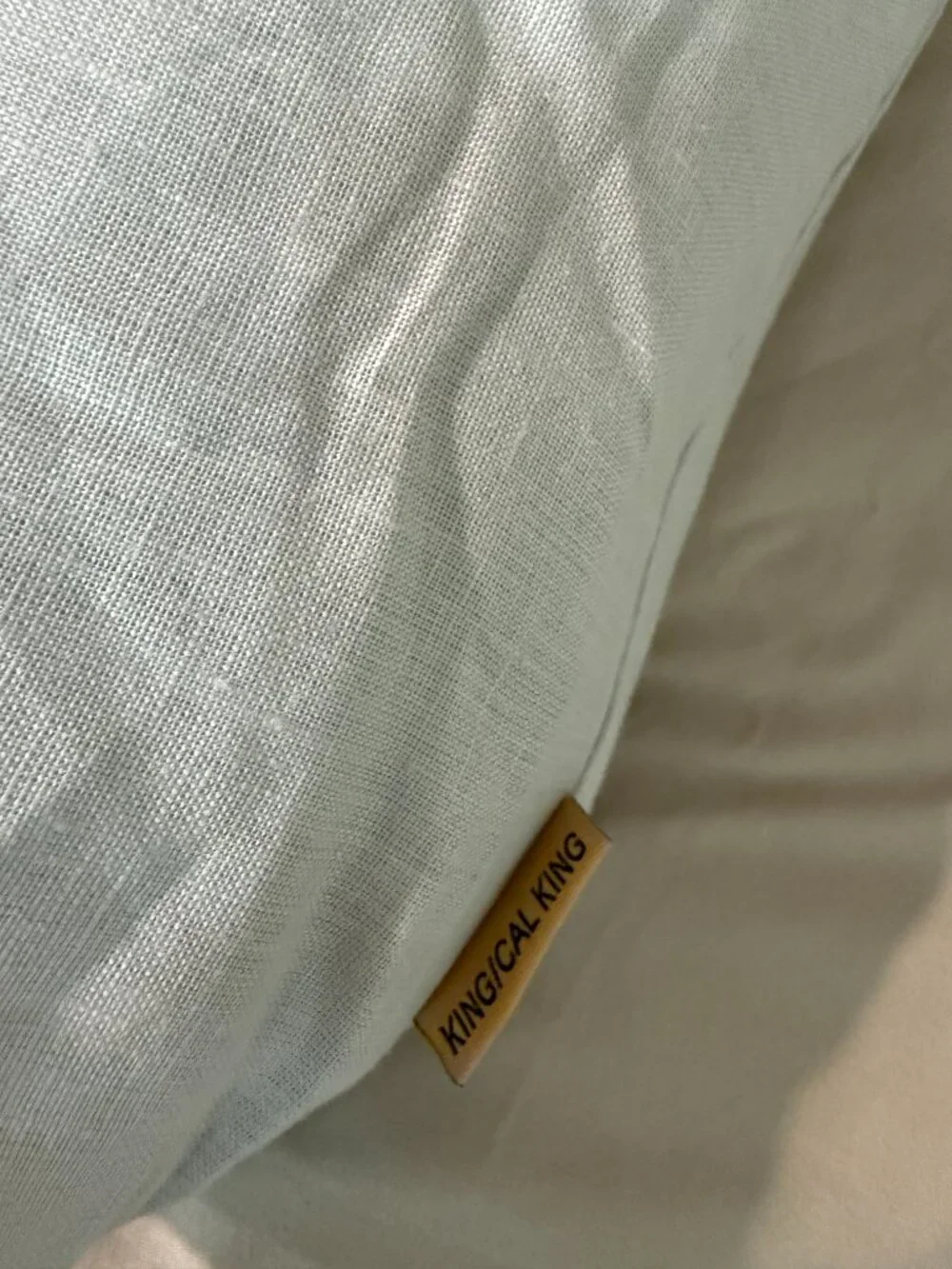Quince European Linen Duvet Cover King/Cal King Natural Chambray